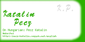 katalin pecz business card